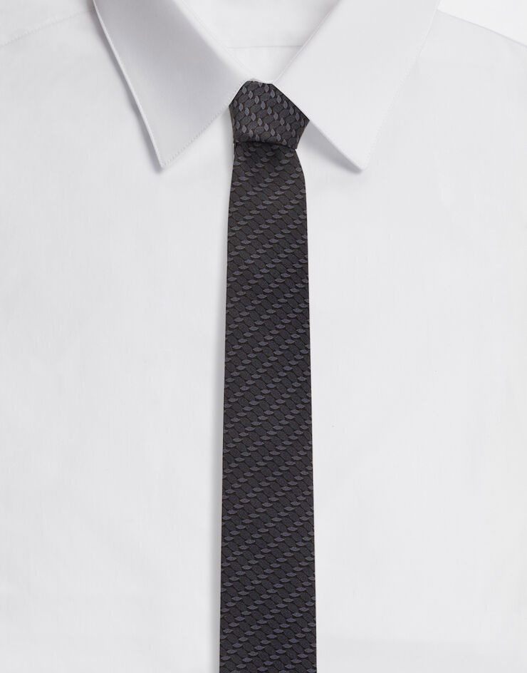 6-cm printed silk blade tie - 1