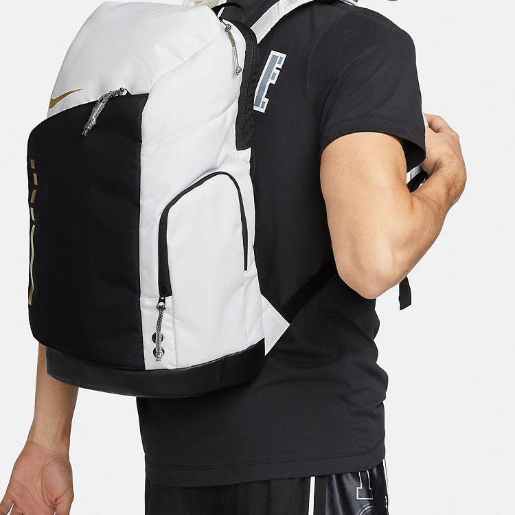 Nike Hoops Elite Backpack 32L 'White Black Gold' DX9786-100 - 5