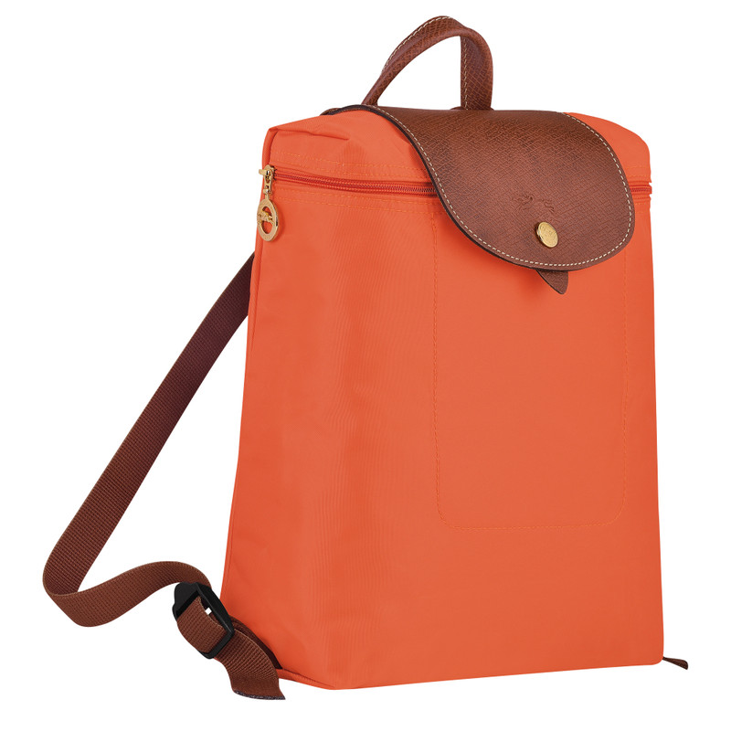 Longchamp Le Pliage Original M Backpack Orange - Recycled canvas outlook