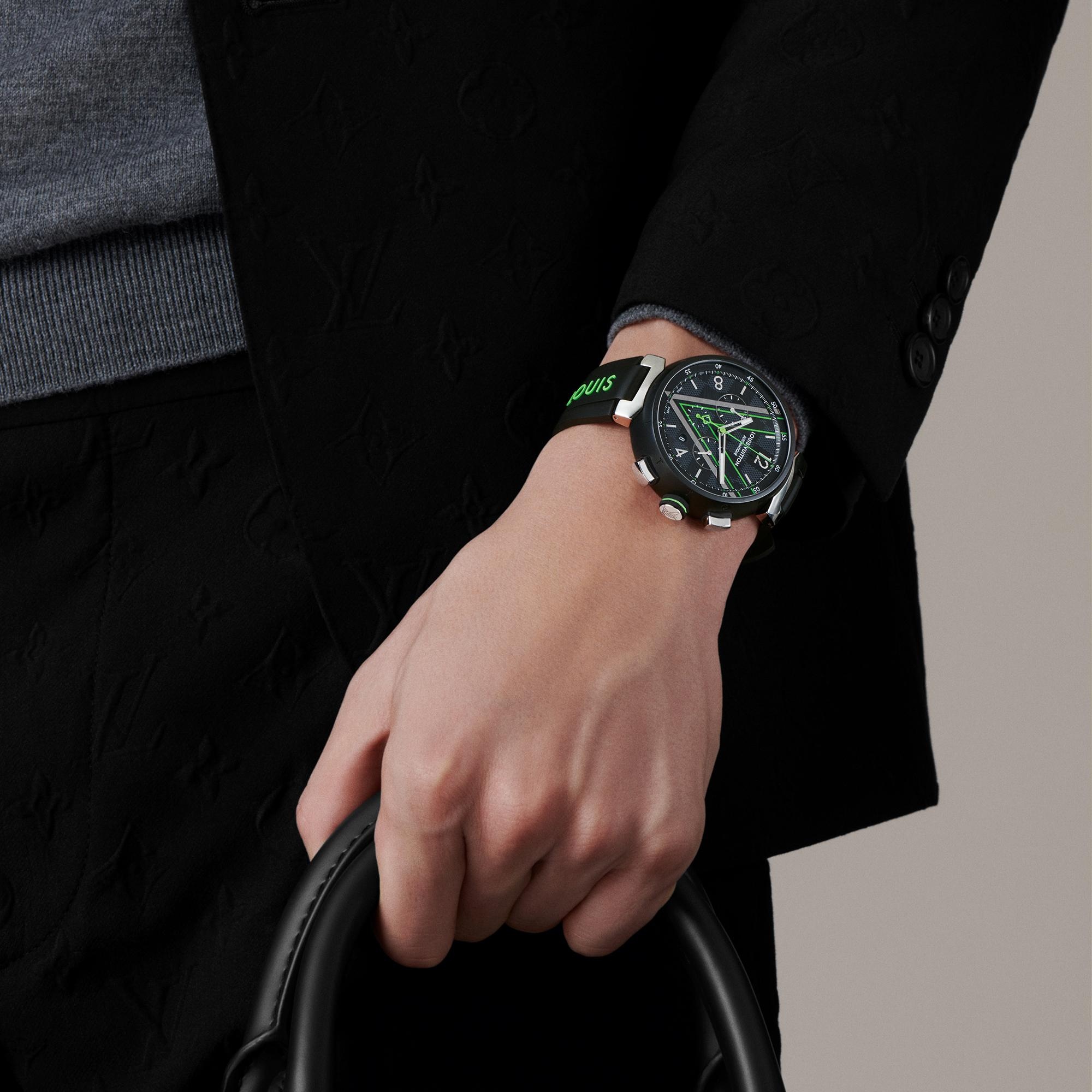 Tambour Damier Graphite Race Chronograph - 3
