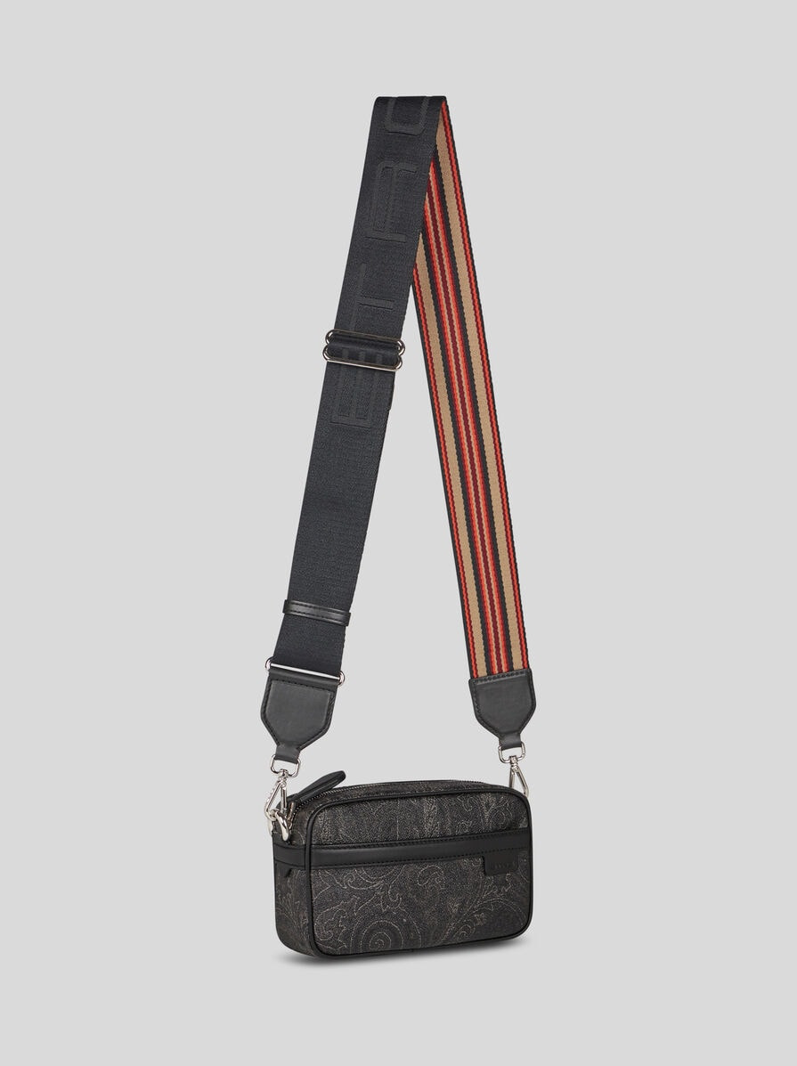 MINI CAMERA CASE WITH SHOULDER STRAP AND PAISLEY MOTIF - 5