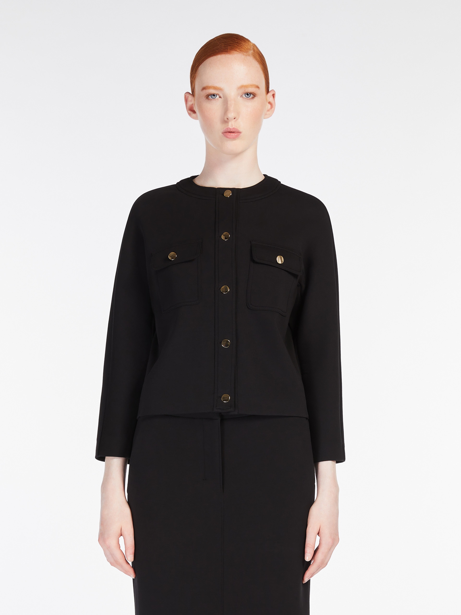 GRADARA Boxy-fit scuba jersey jacket - 3