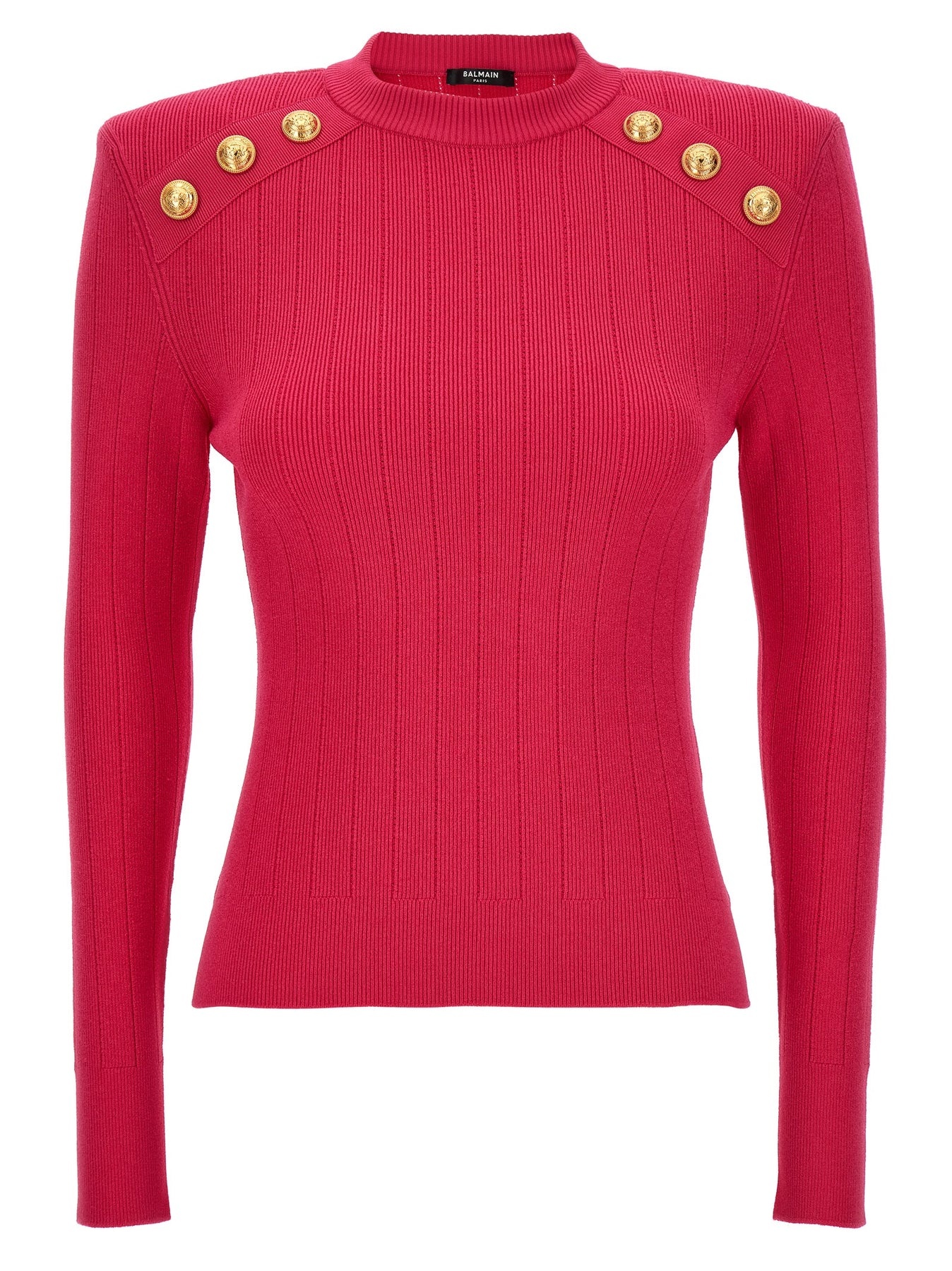 Logo Button Sweater Sweater, Cardigans Fuchsia - 1