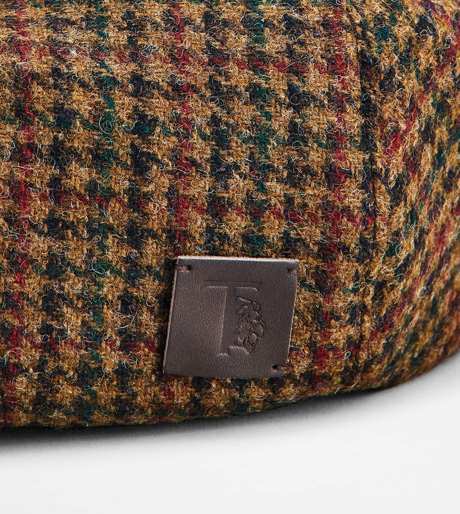 SHETLAND FLAT CAP - BROWN, RED - 4