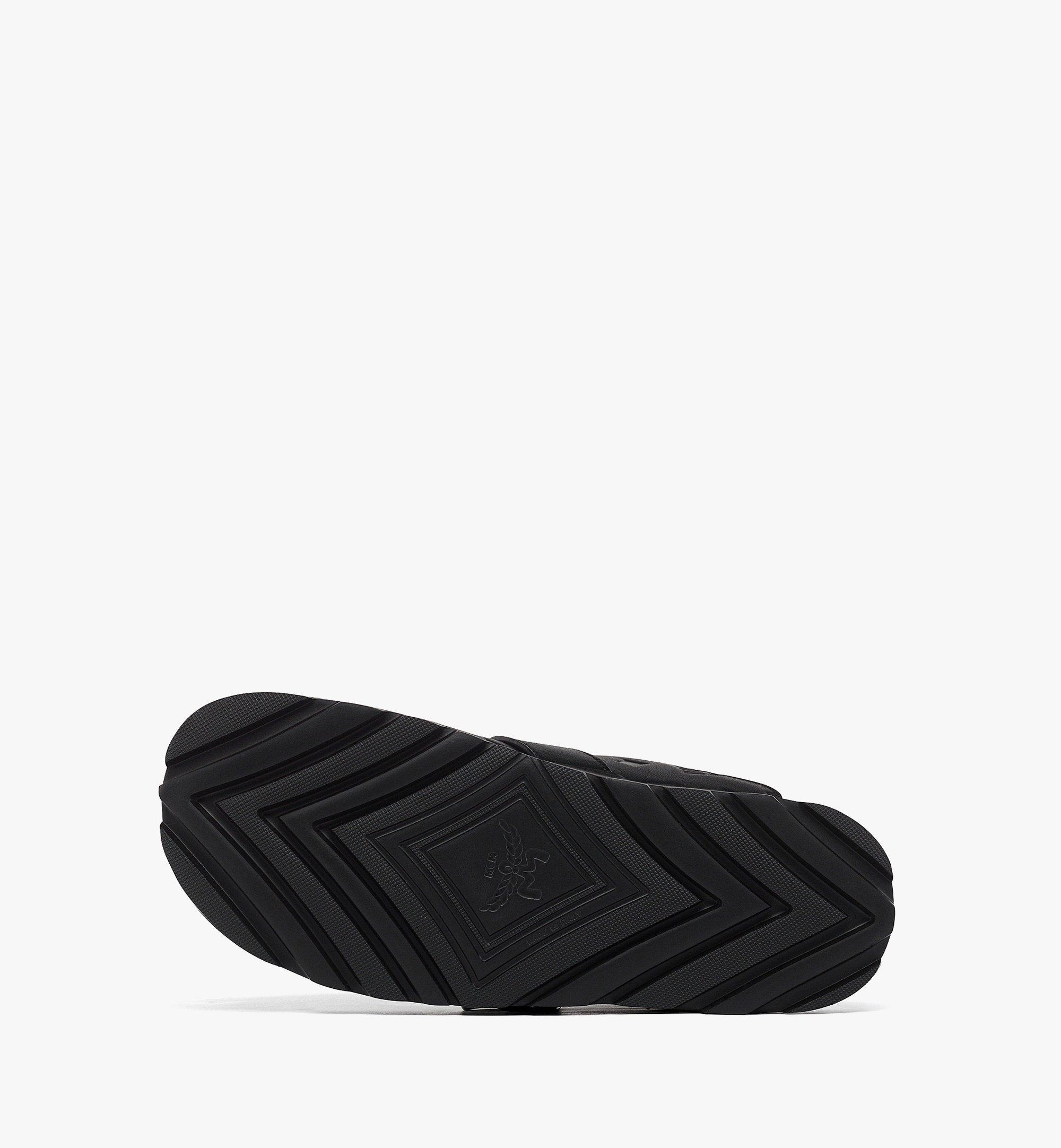 Flat Mule in Monogram Leather - 4
