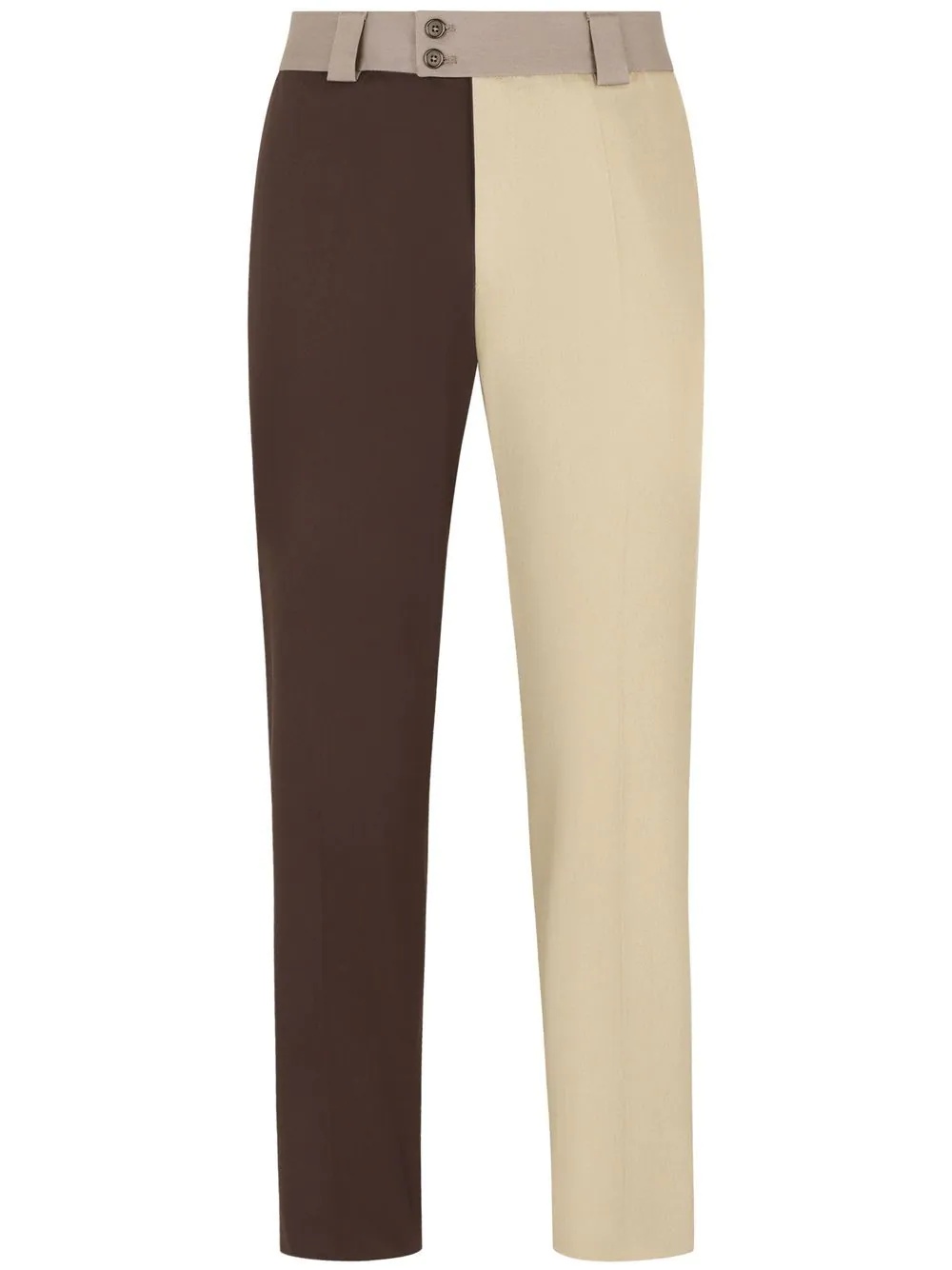 colour block trousers - 1