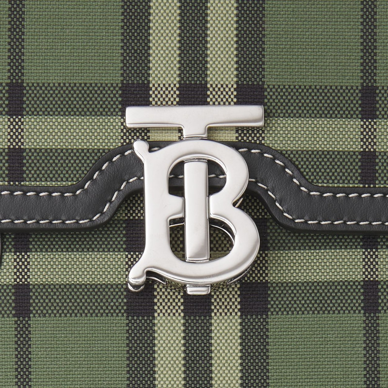 Burberry Check Cotton and Leather Robin Bag outlook
