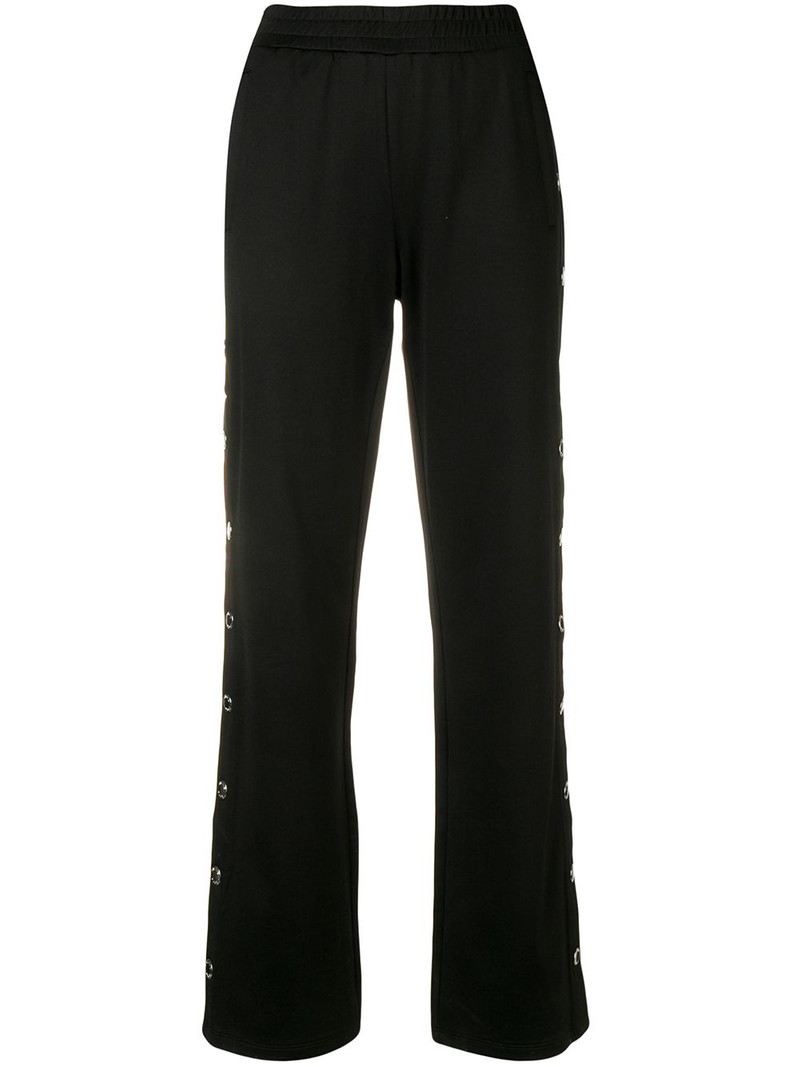 metallic button trousers 1