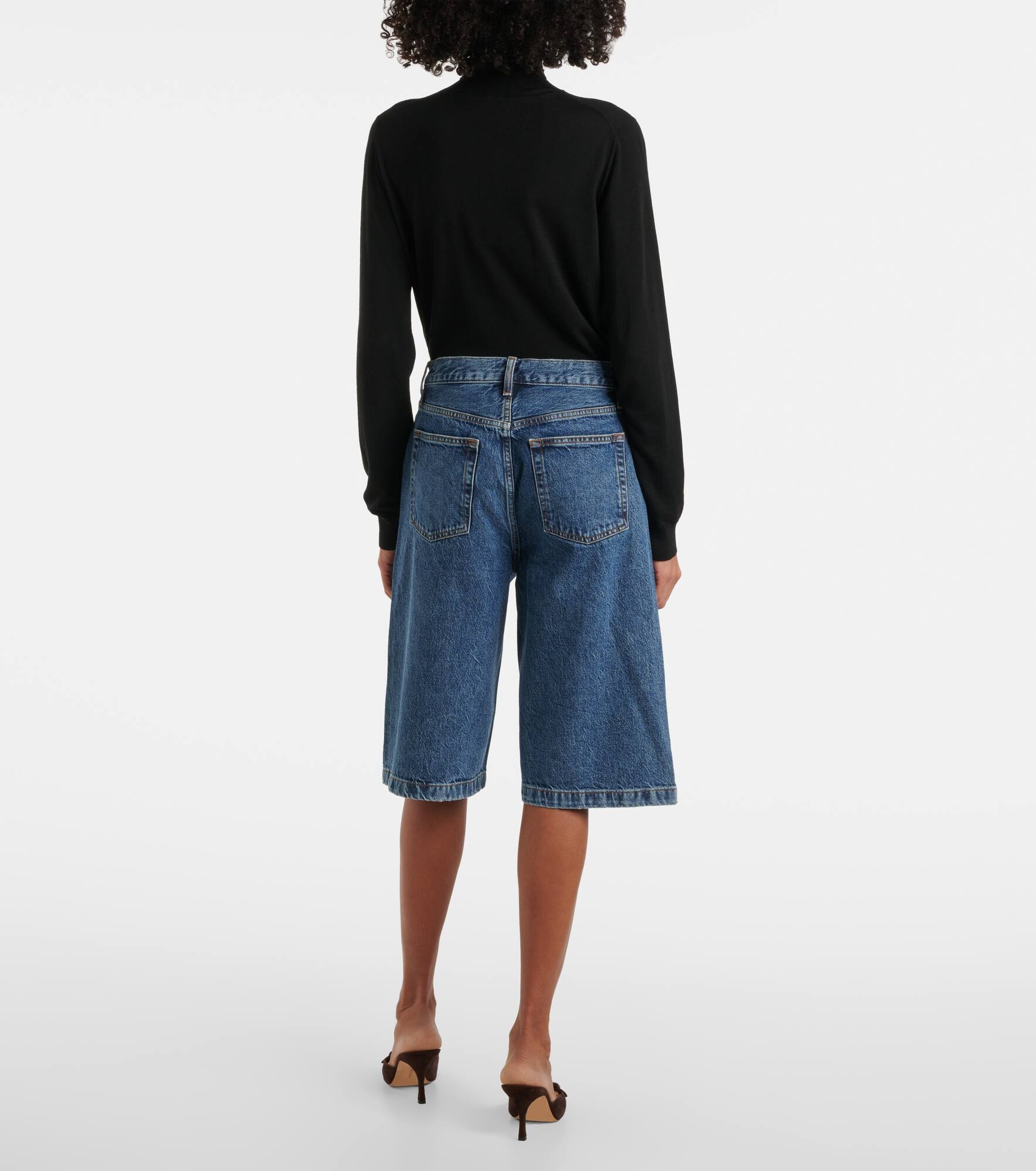 Boy denim Bermuda shorts - 3