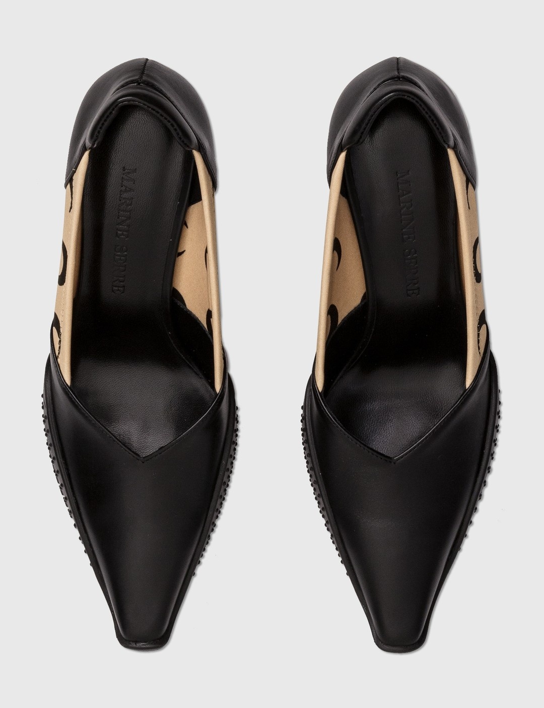 80mm crescent moon-print pumps - 5