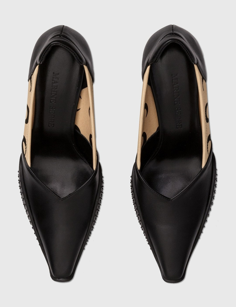 MOON PRINT LEATHER PUMPS 3