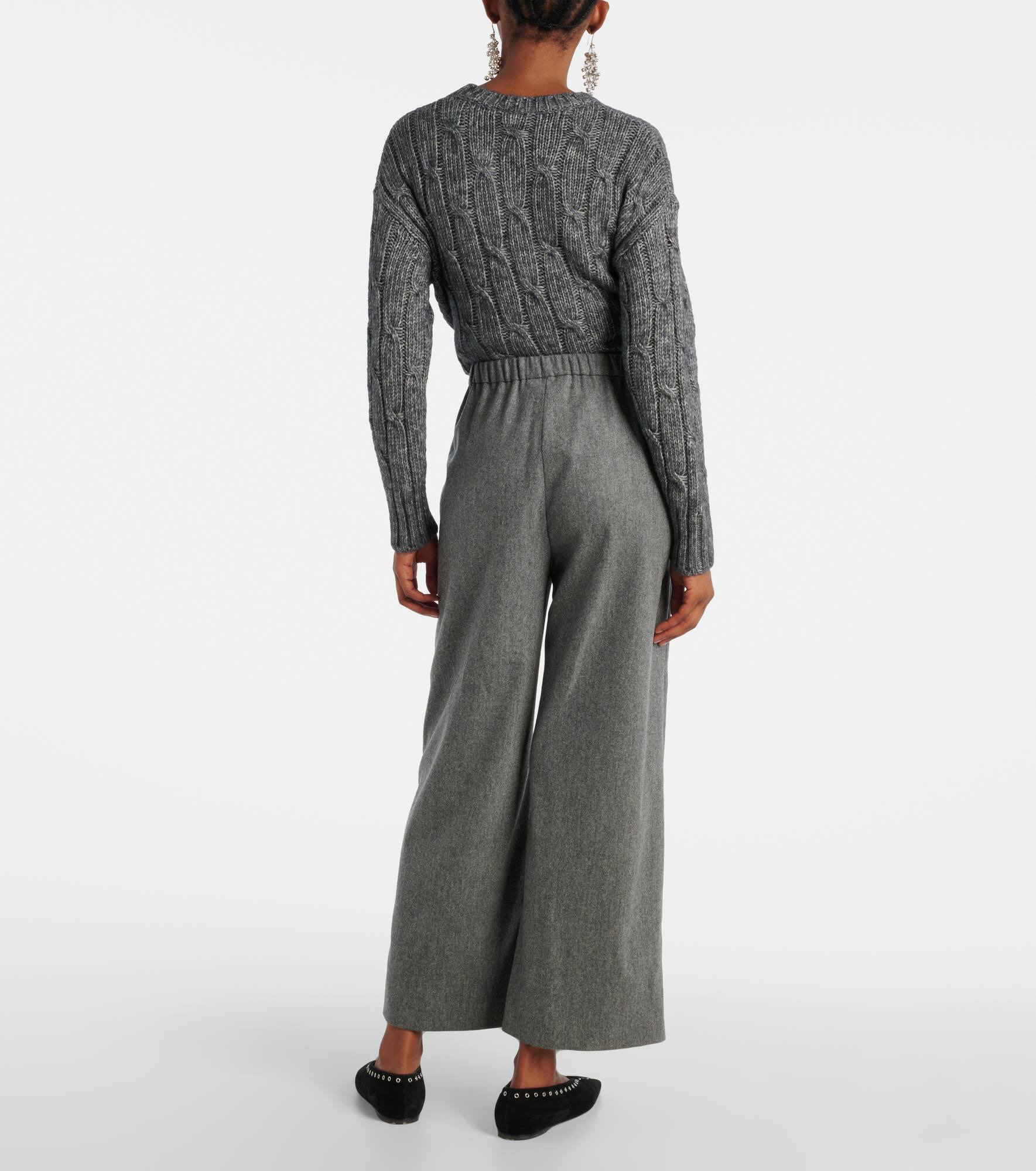 Floria virgin wool straight pants - 3