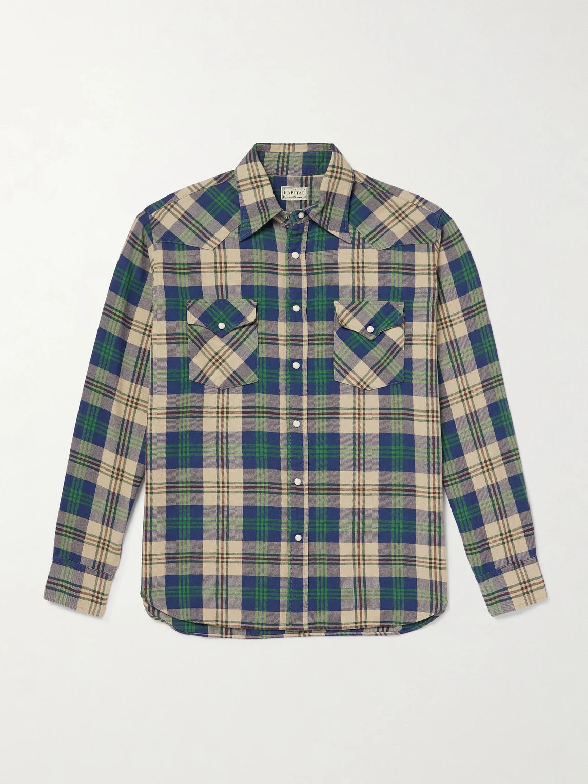 Columbia Checked Cotton-Flannel Western Shirt - 1