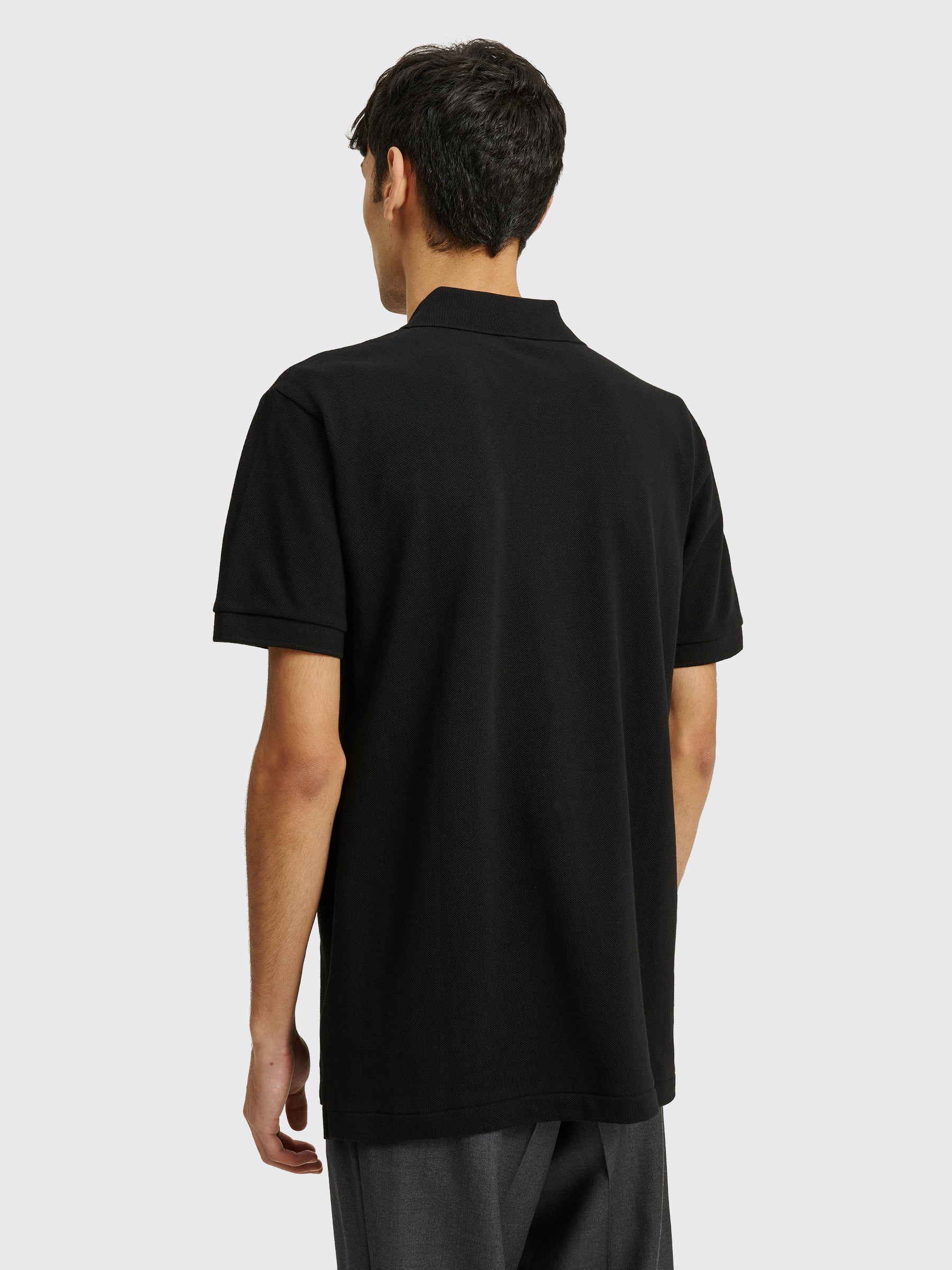 COMME DES GARÇONS PLAY SMALL HEART POLO T-SHIRT BLACK / BLACK - 4