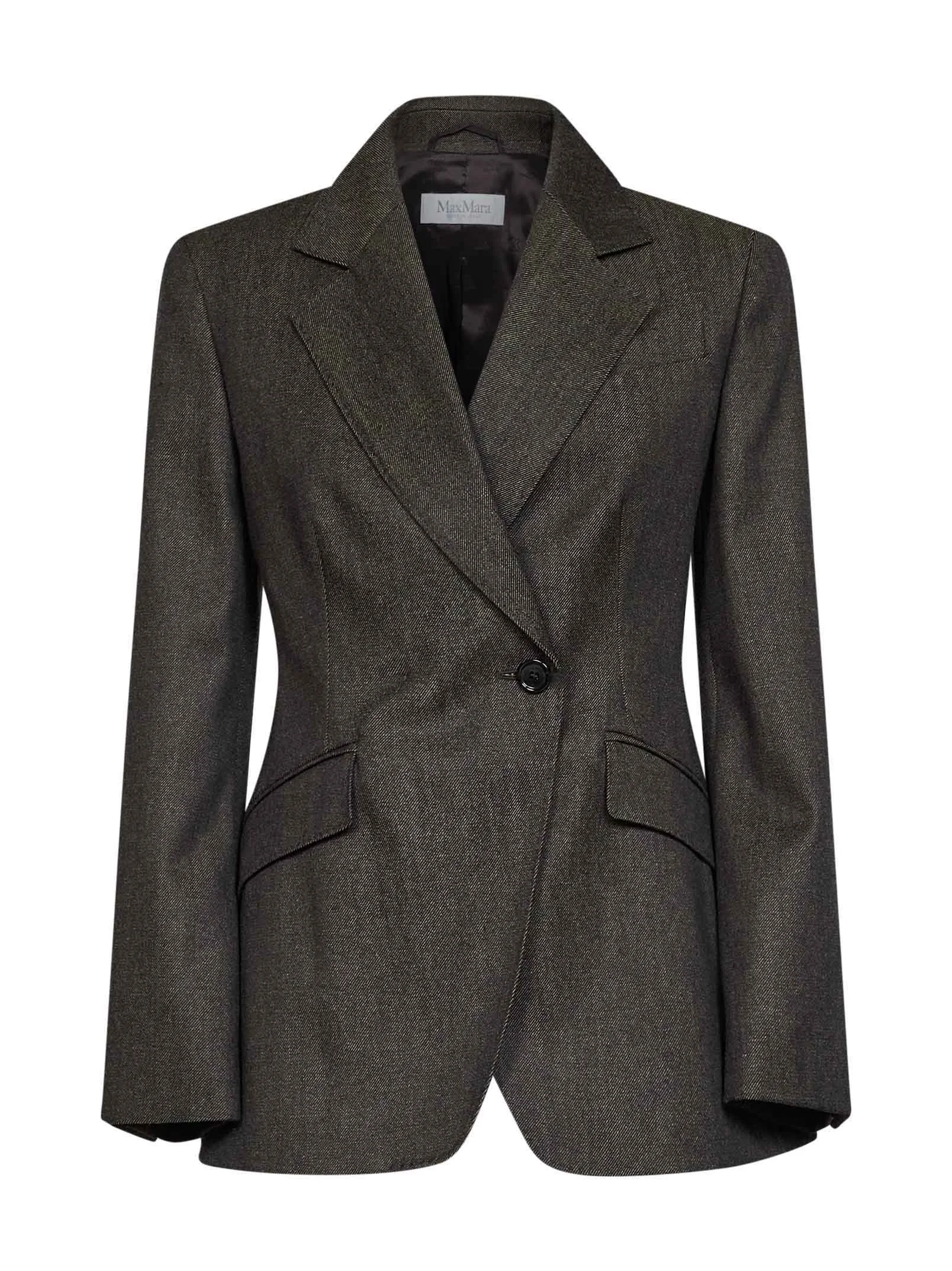 Max Mara Women Brown Xmneutro Fitted-Waist Blazer - 1