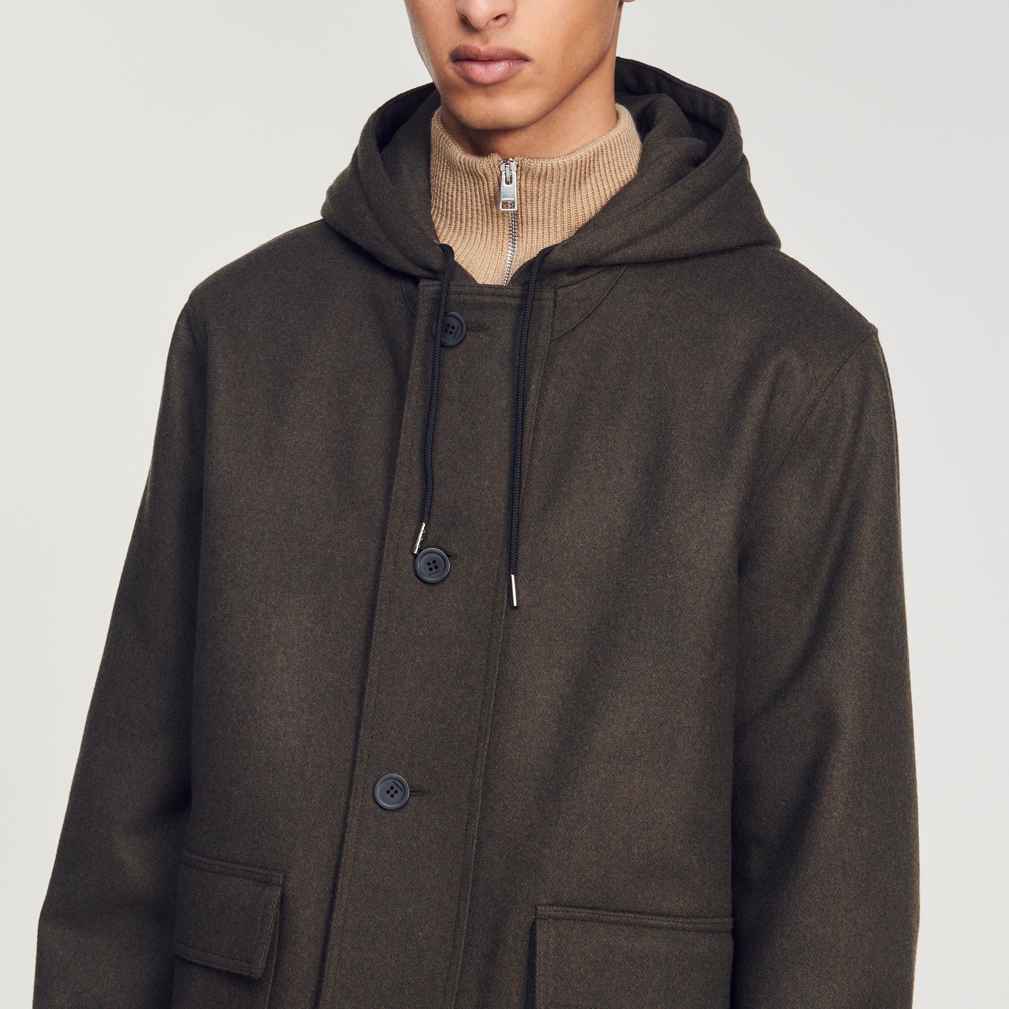 Wool cloth coat - 4