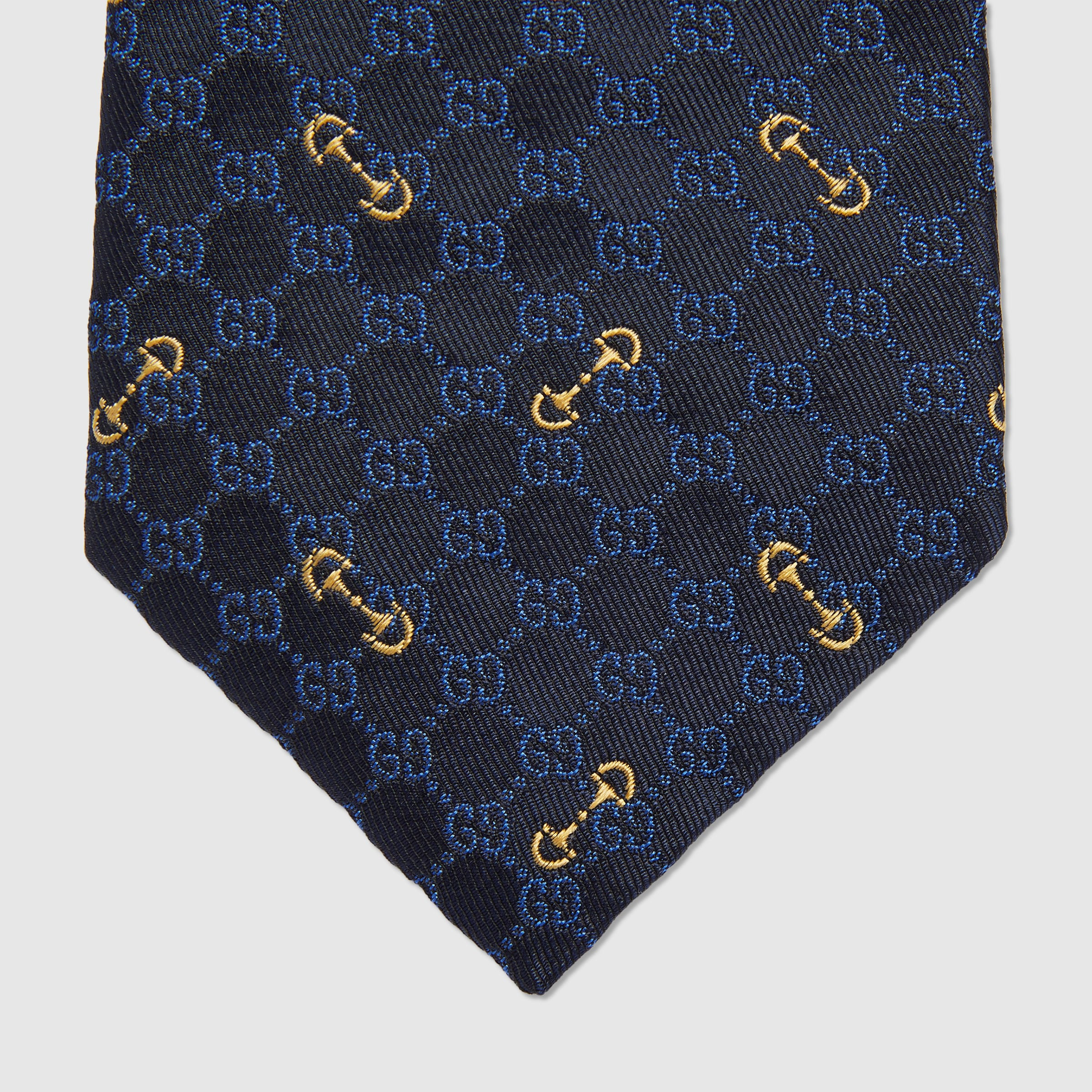 GG silk jacquard tie - 4