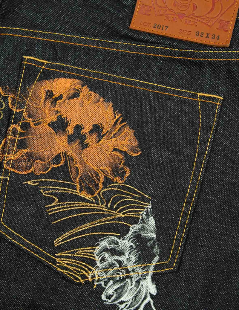 KOMAINU AND JAPANESE-PATTERN DAICOCK CARROT FIT JEANS #2017 8
