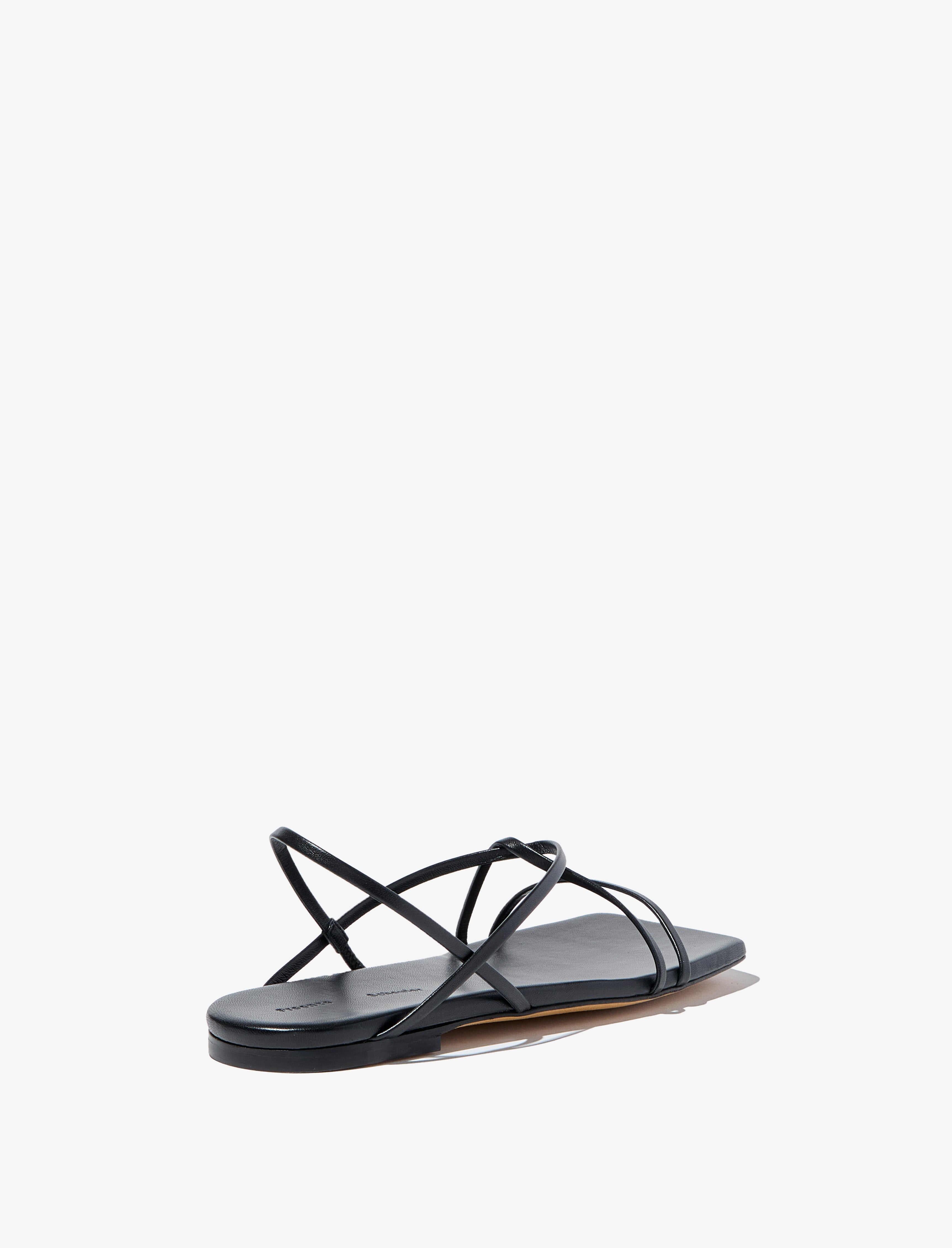 Square Flat Strappy Sandals - 3