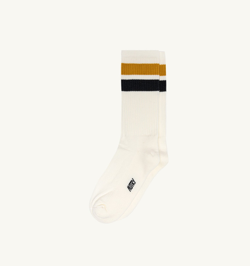 UNISEX STRIPED JACQUARD LOGO SOCKS 1