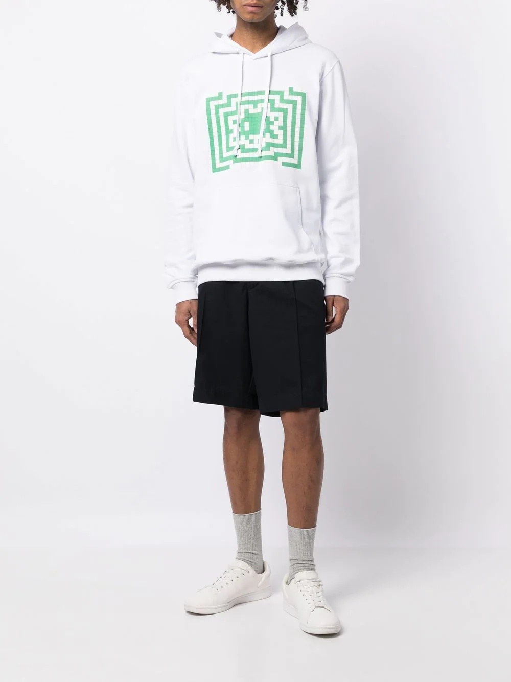 graphic drawstring hoodie - 3