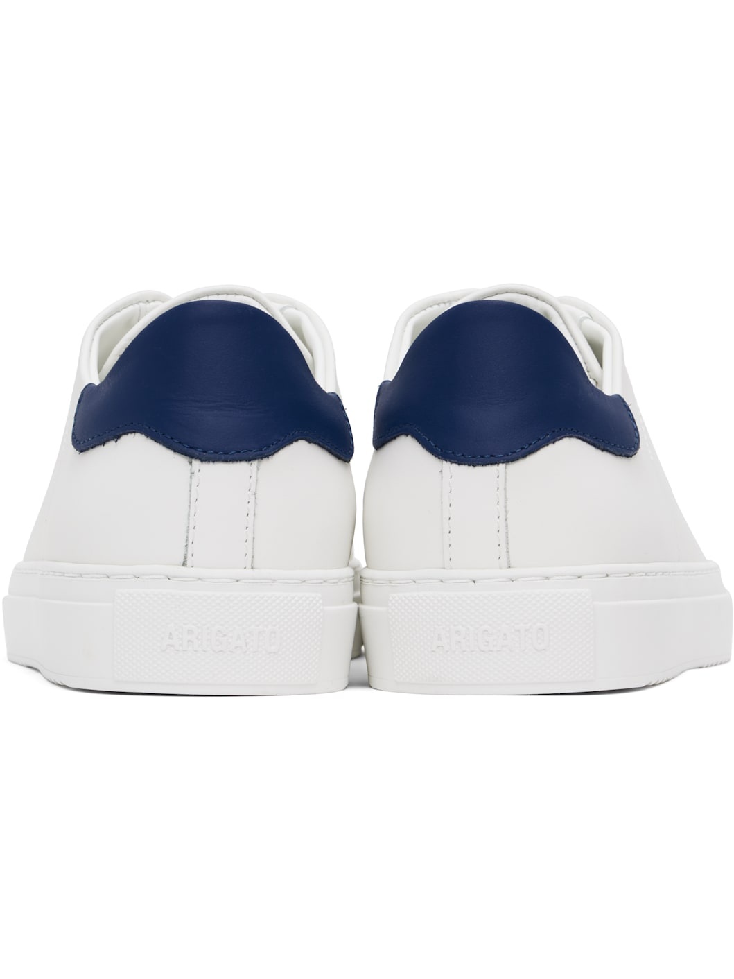 White & Navy Clean 90 Sneakers - 2