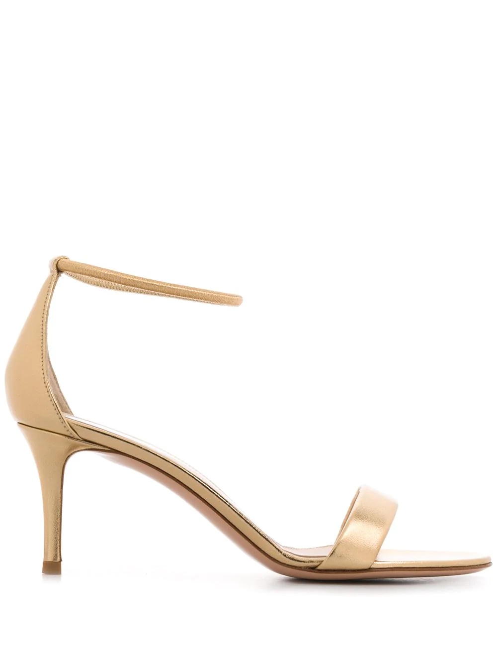 elasticated-strap mid-heel sandals - 1