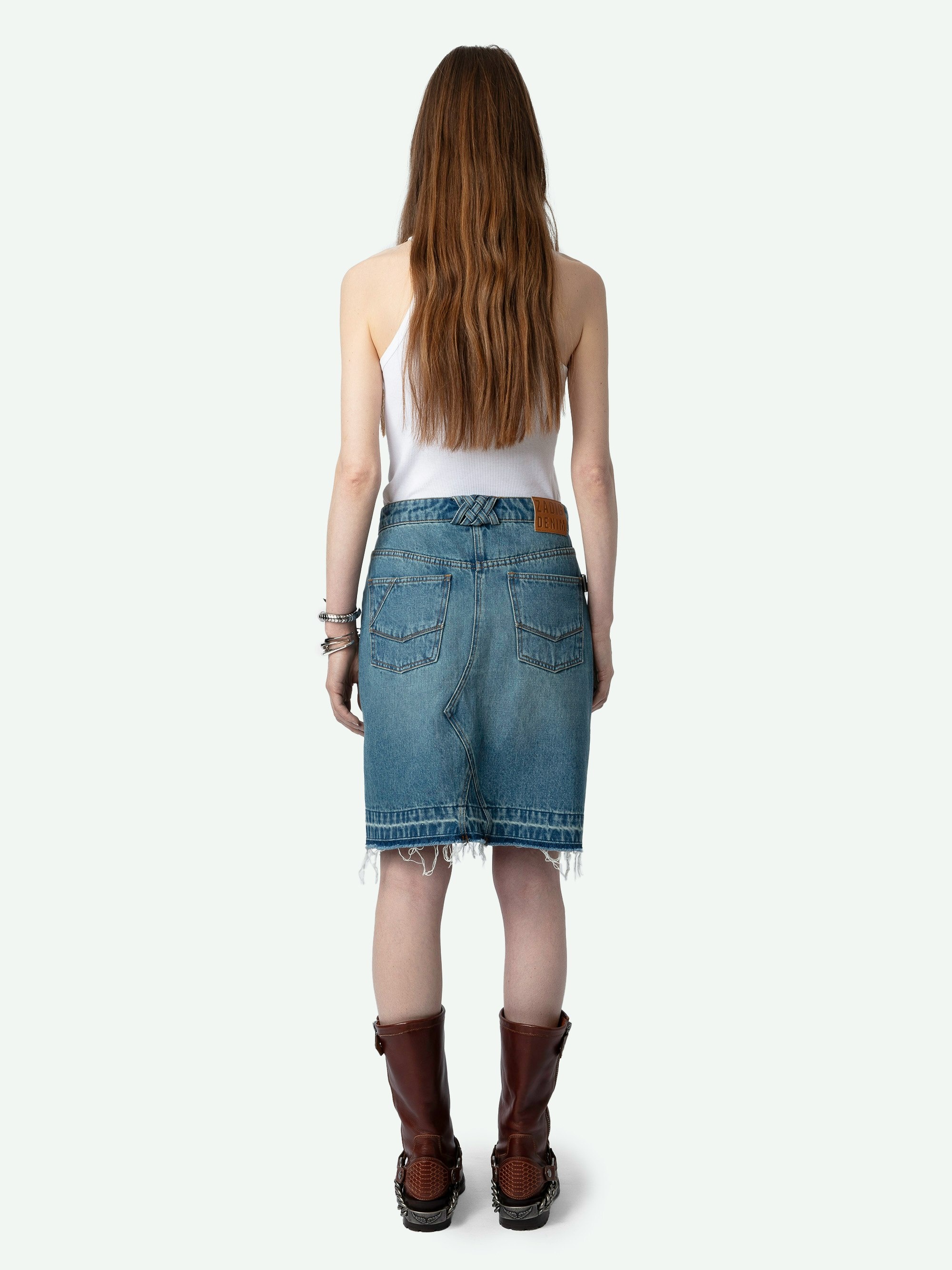 Jingle Denim Skirt - 3