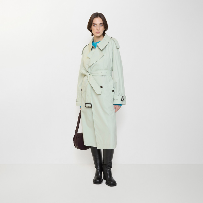 Long Cotton Canvas Fitzrovia Trench Coat 4