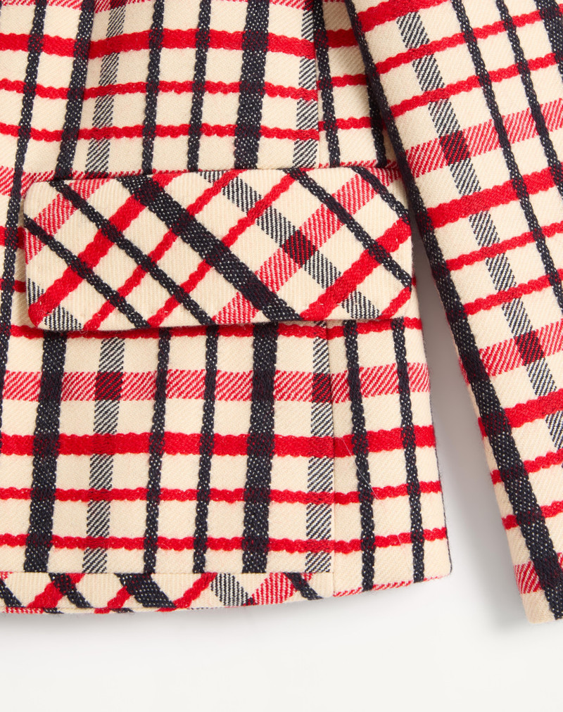 WOOL JACKET WITH WINDOWPANE CHECK PATTERN 3