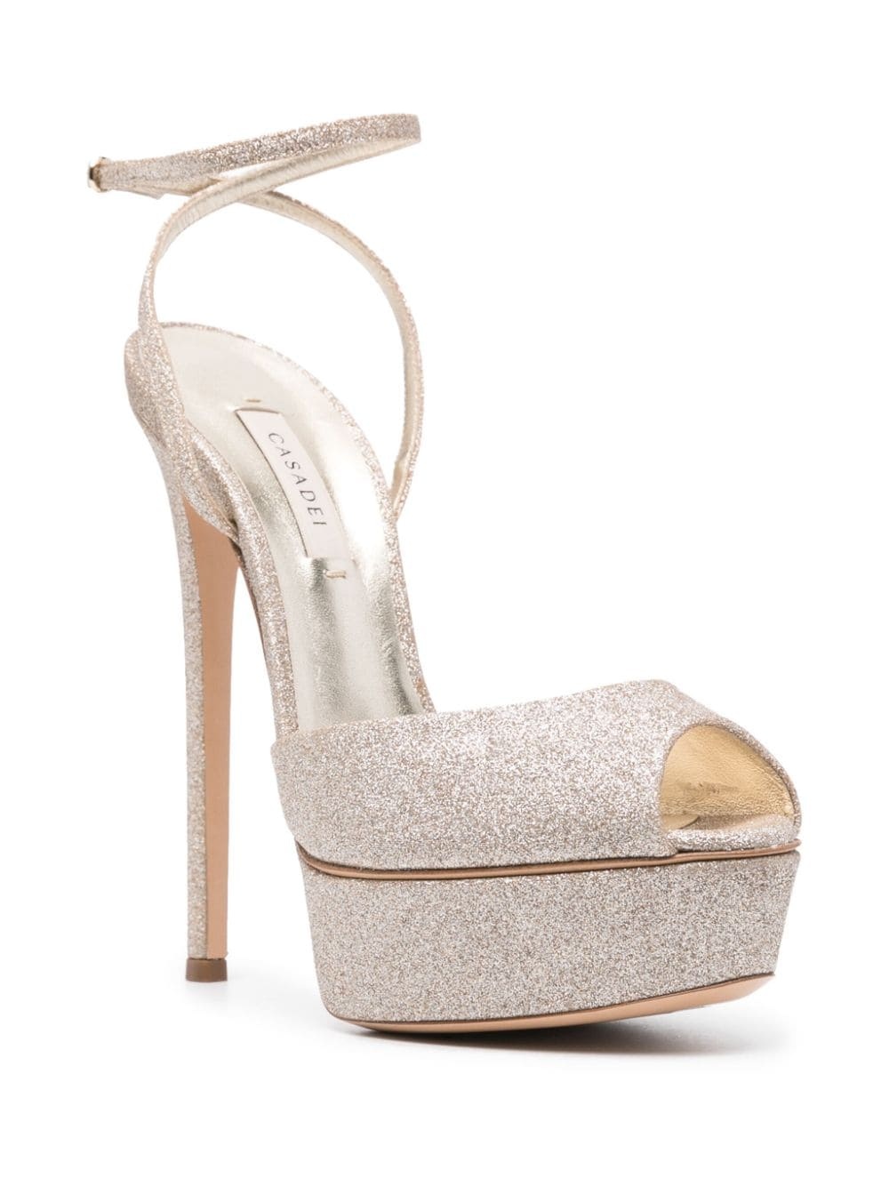 Flora Jolly 140mm glitter sandals - 2