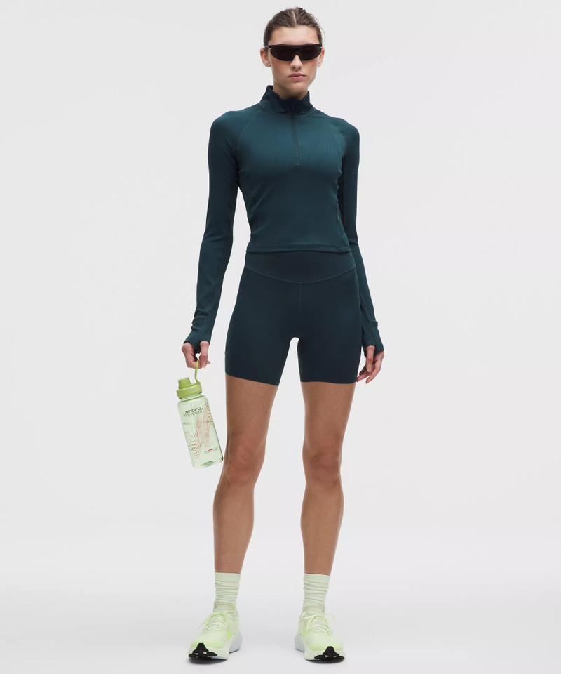 lululemon It's Rulu Ribbed Cropped Half Zip *Updated outlook