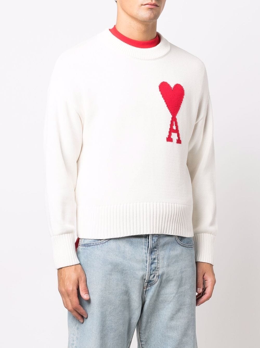 oversize Ami De Coeur jumper - 4