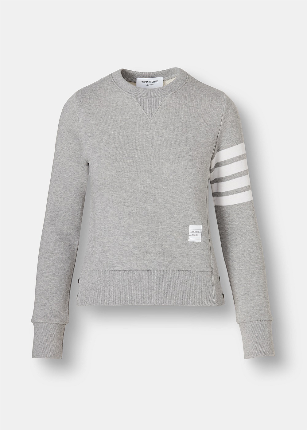 Grey Engineered 4-Bar Stripe Sweatshirt - 1