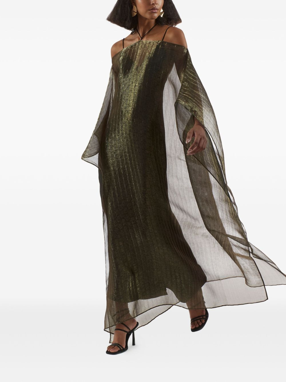 Sza Sza metallic pleated dress - 3