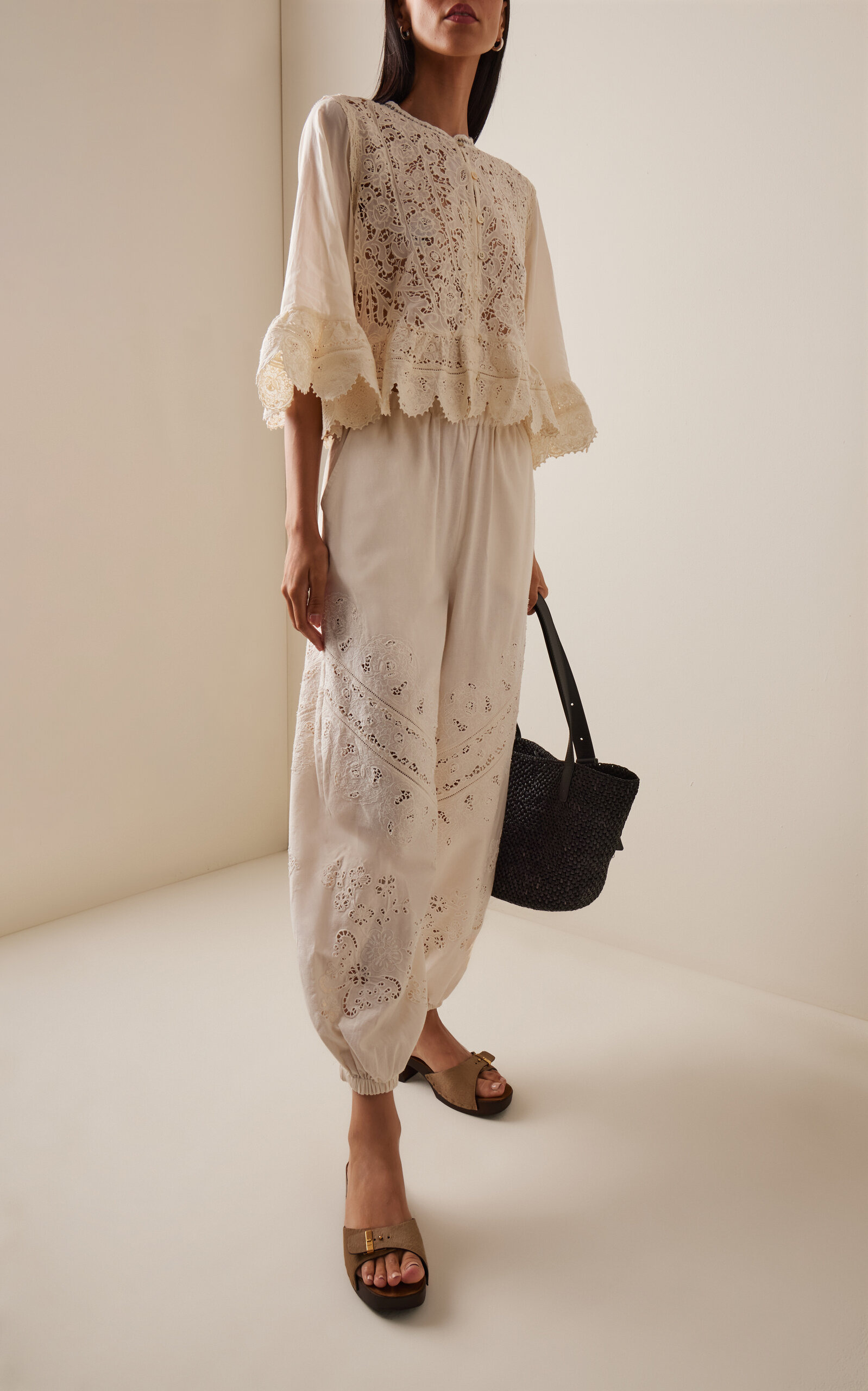 Shanna Lace Track Pants ivory - 2