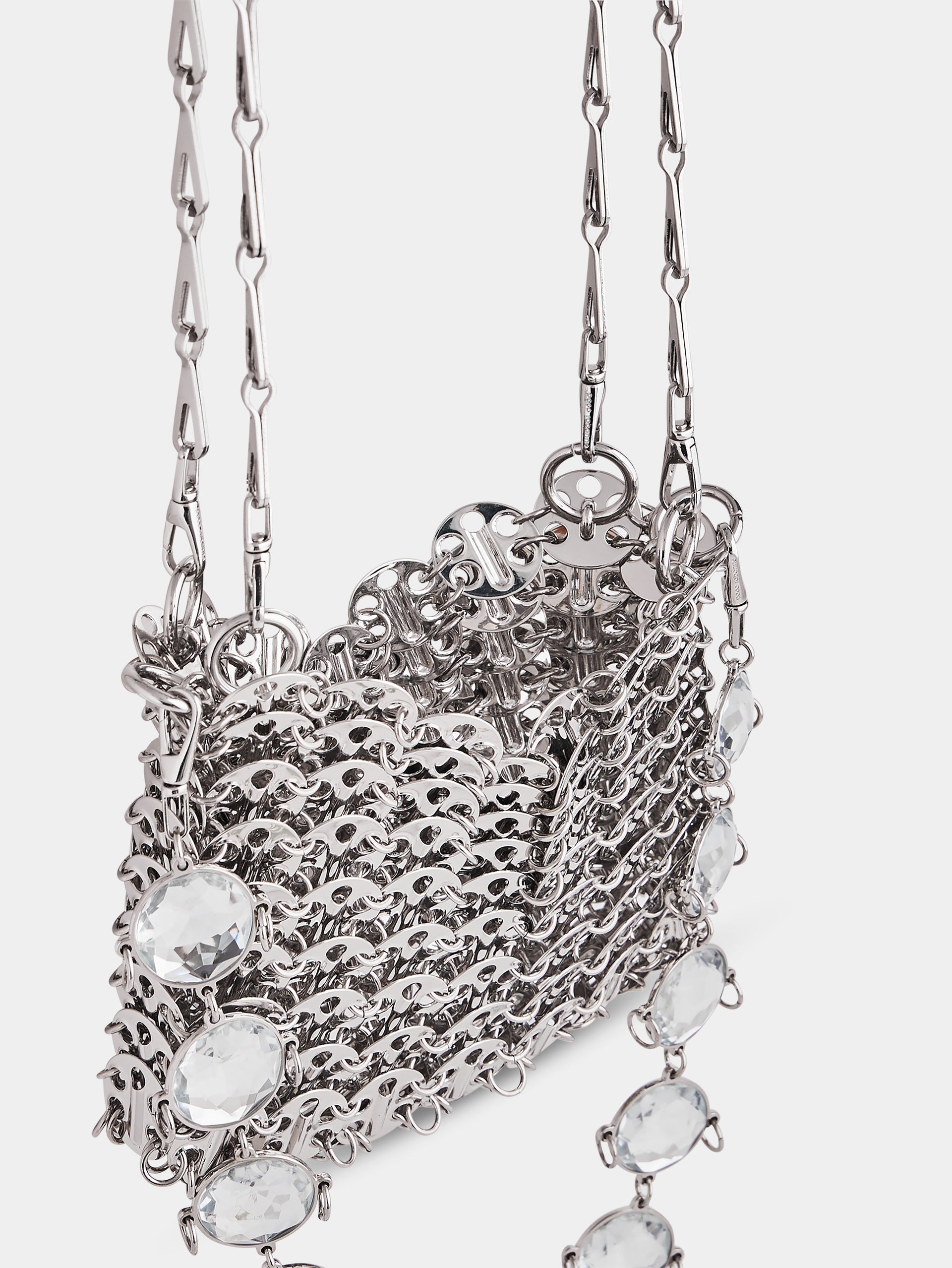 ICONIC NANO 1969 BAG WITH OVERSIZED CRYSTALS CHAIN - 5