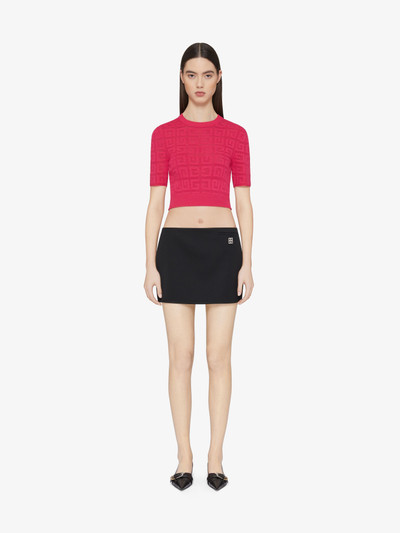 Givenchy CROPPED SWEATER IN 4G JACQUARD outlook