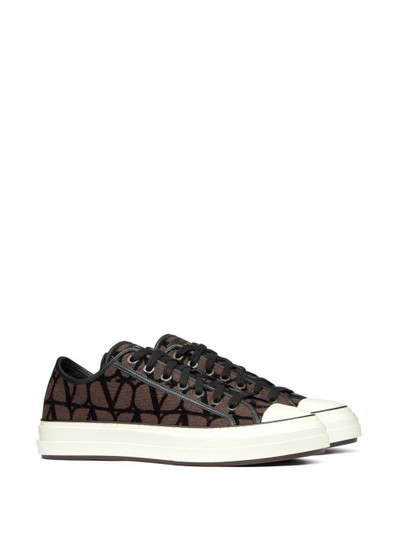 Valentino Toile Iconographe lace-up sneakers outlook