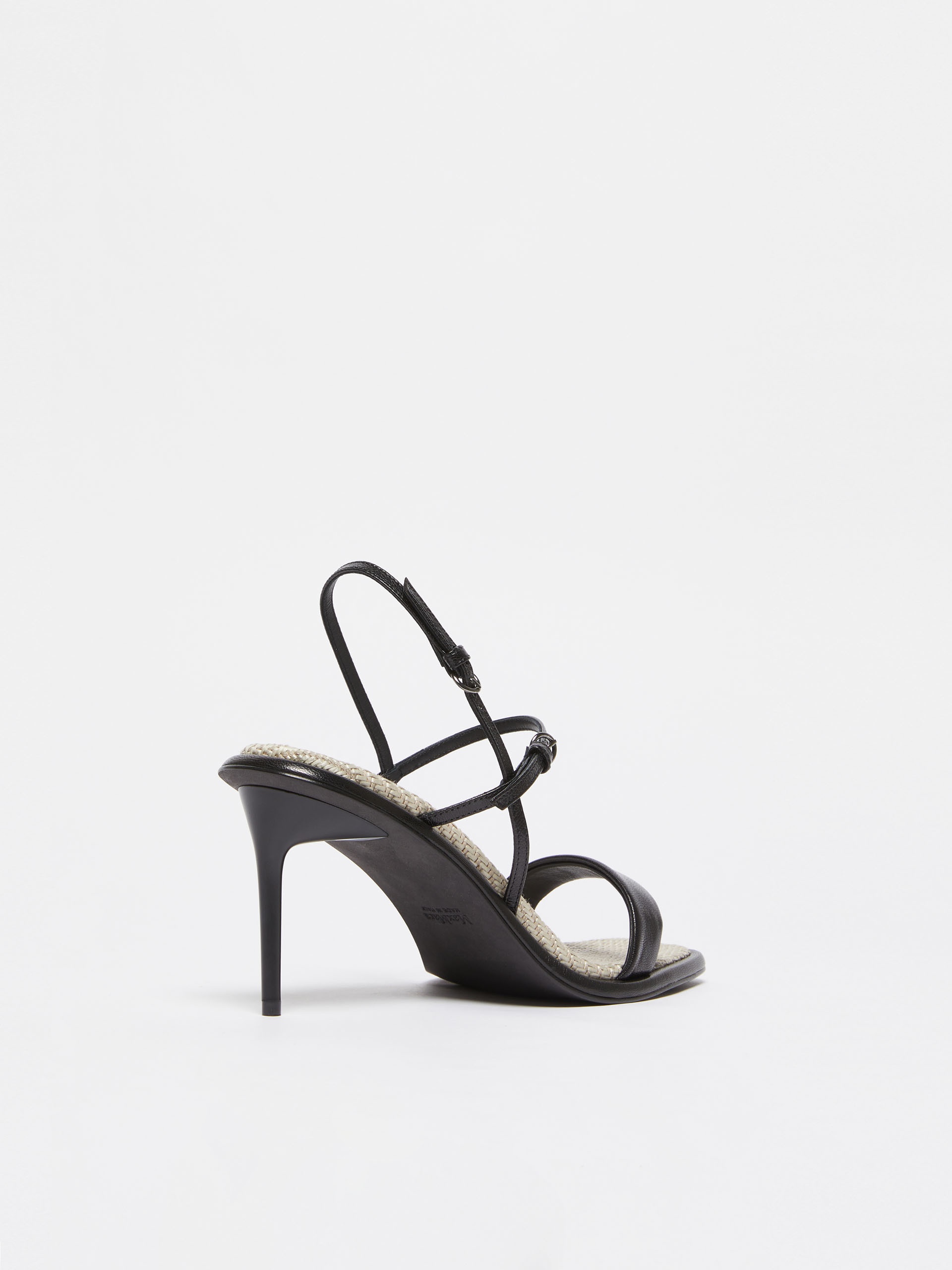STRAW Nappa-leather sandals - 3