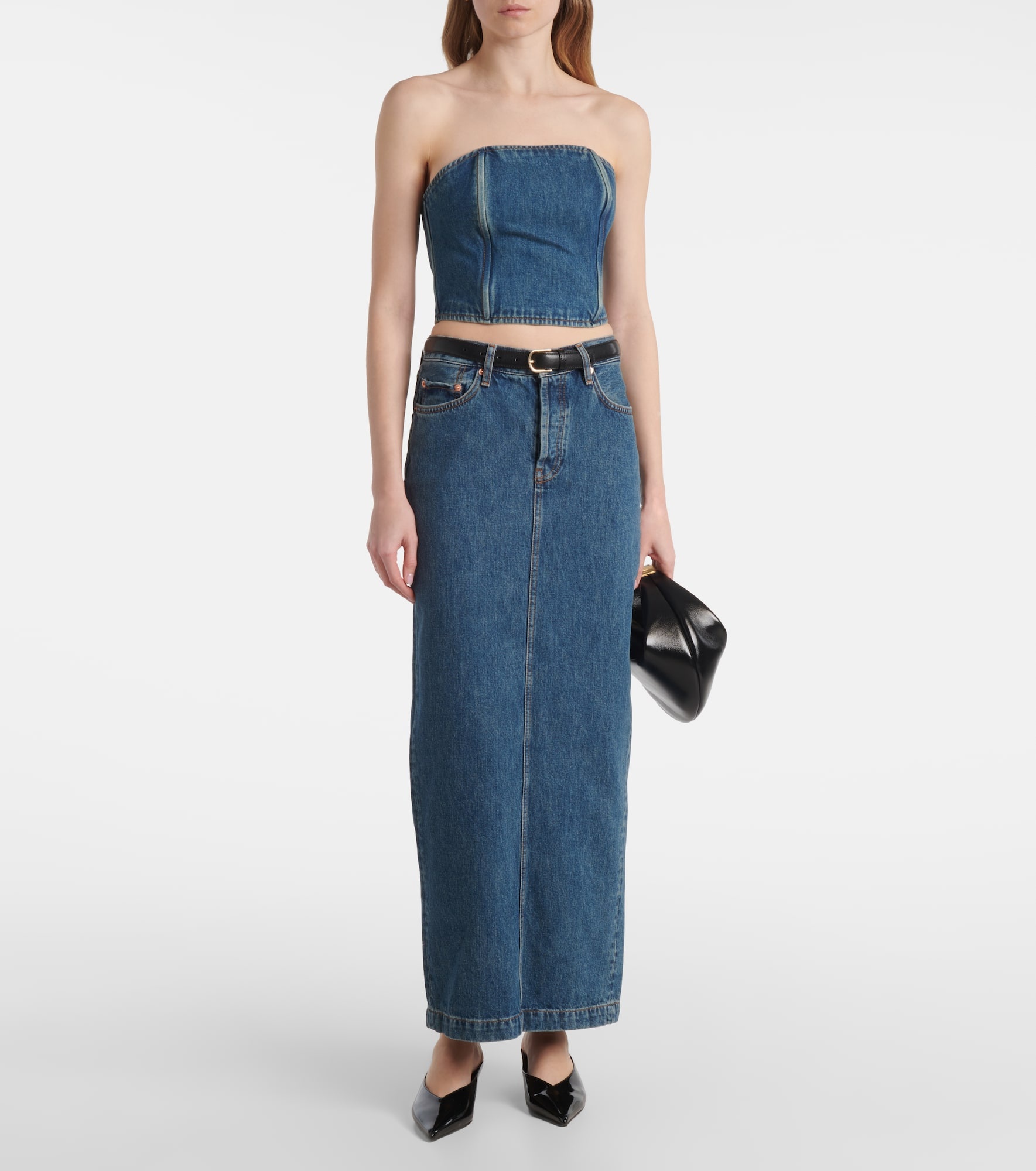 Denim tube top - 2