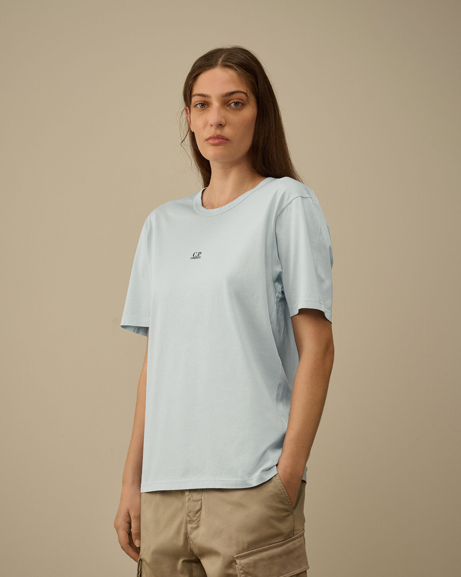 70/2 Mercerized Jersey Printed Logo T-Shirt - 3
