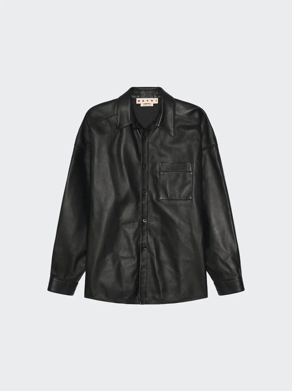 Leather Shirt Black - 1