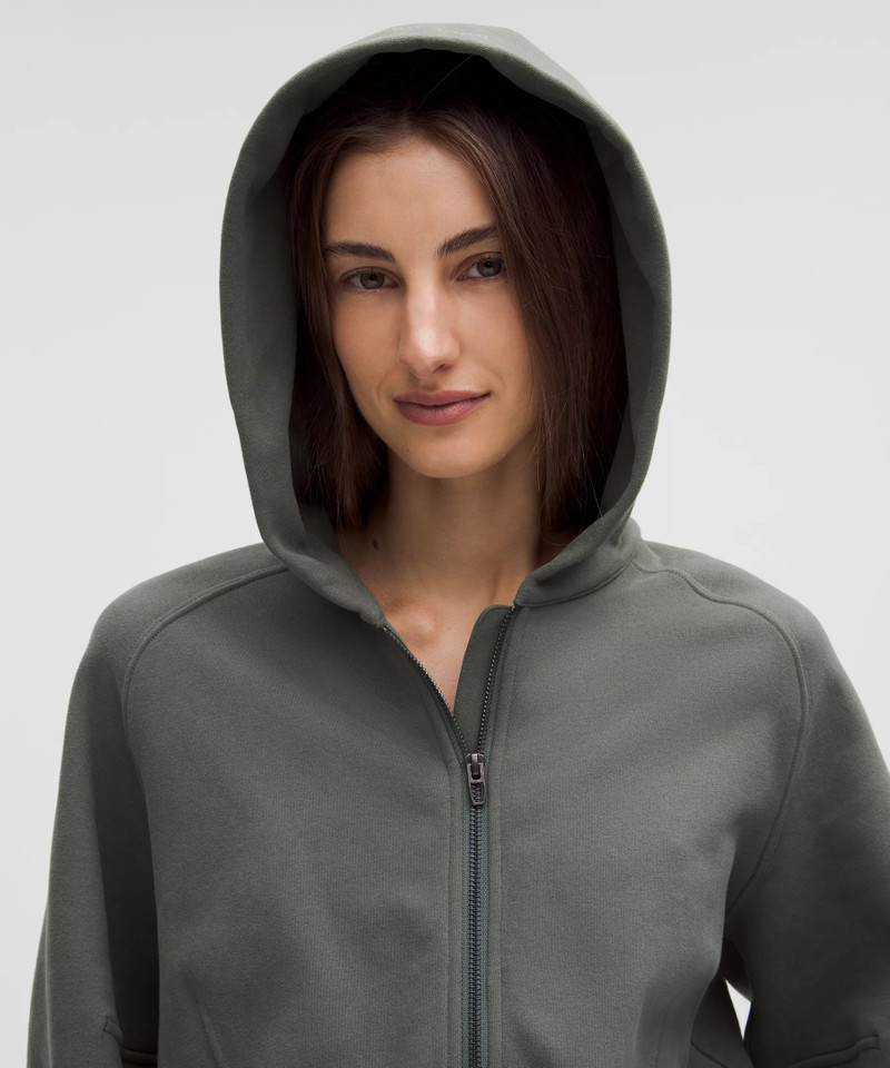 Loungeful Relaxed-Fit Full-Zip Cropped Hoodie 4