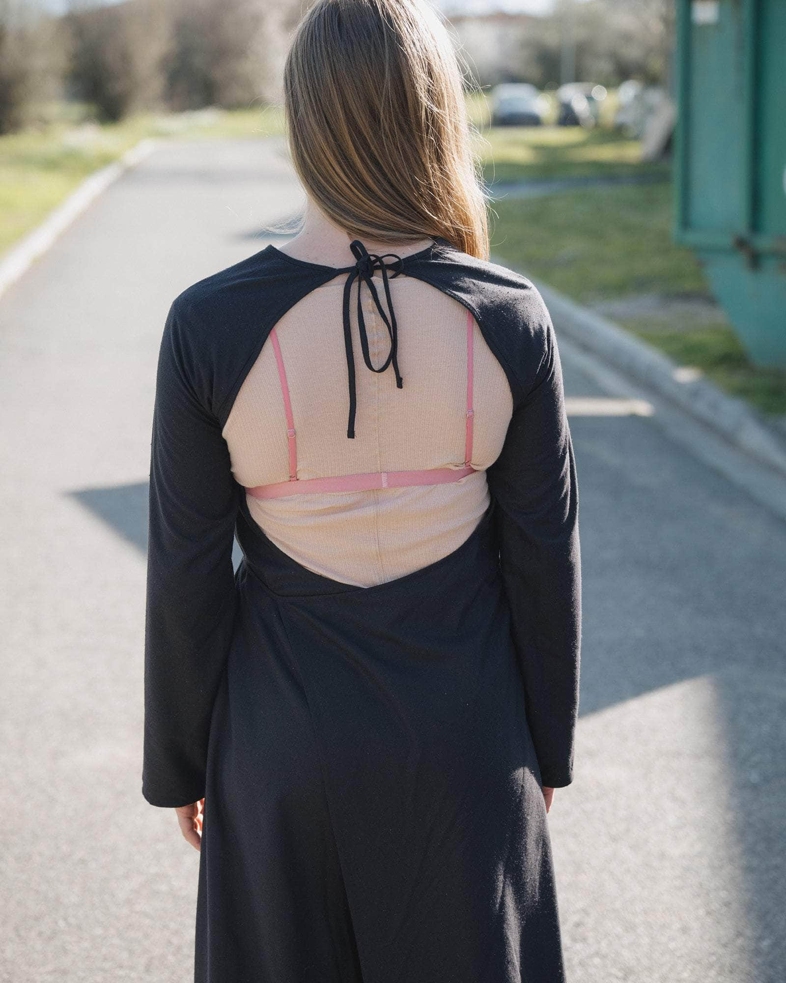 Long Sleeve Apron Dress - Wild Silk - 6