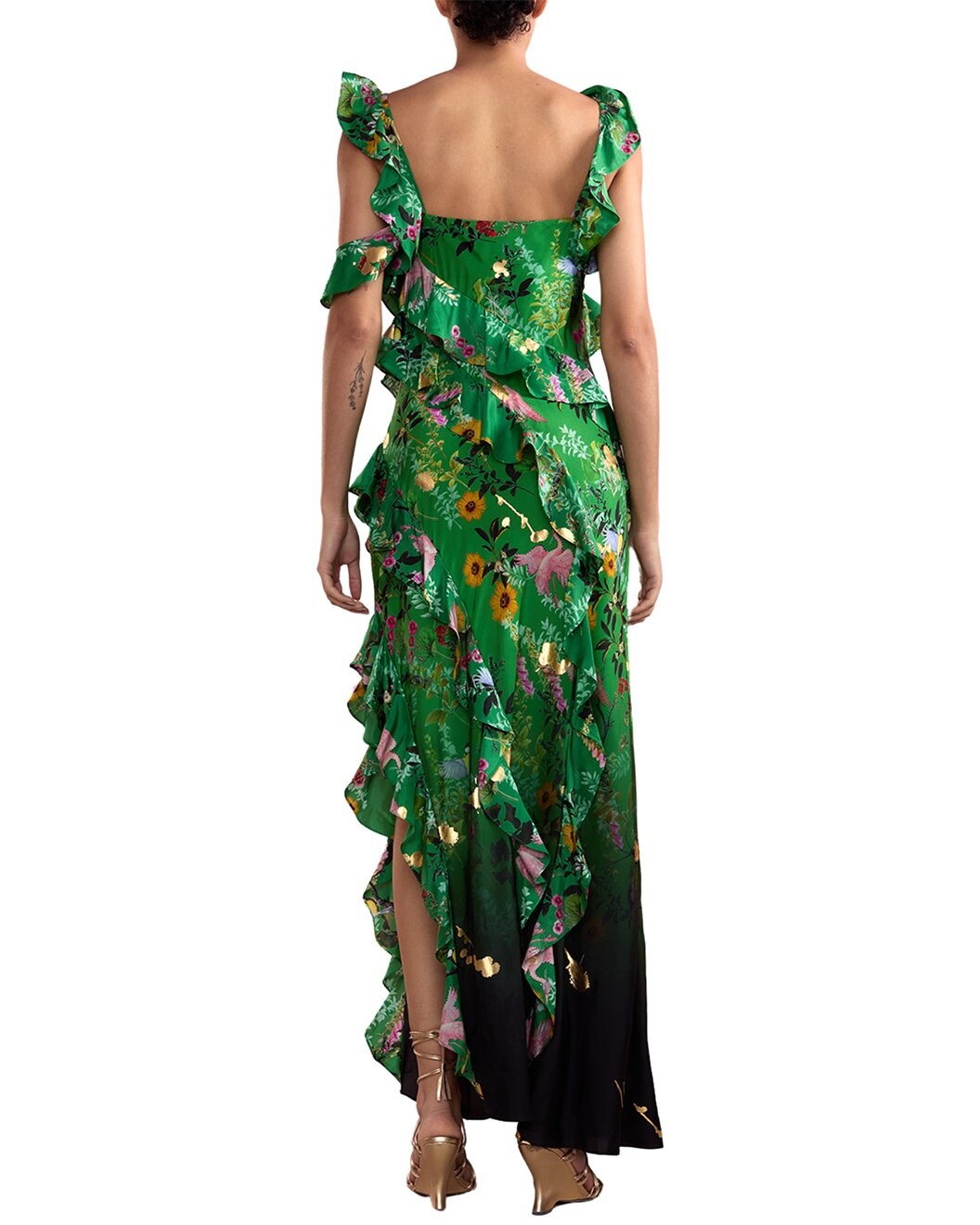 Cynthia Rowley Secret Garden Silk Maxi Dress - 2