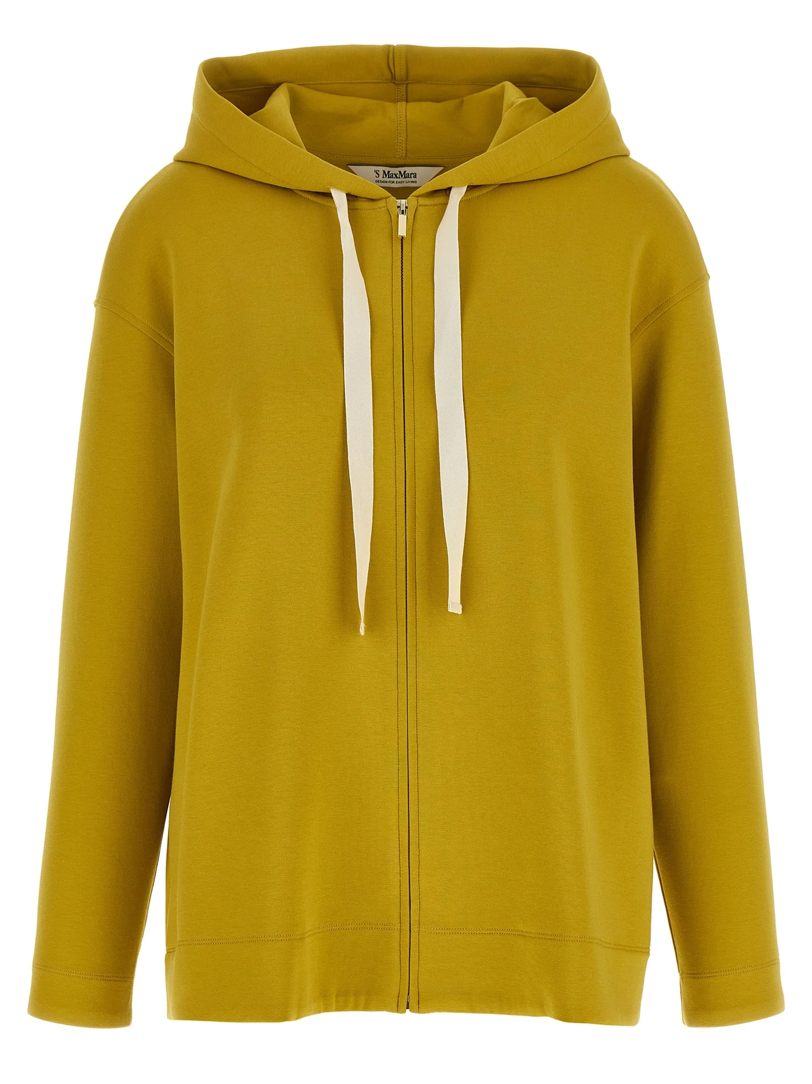 'S Max Mara Cotton-Blend Hoodie — Yellow - 1