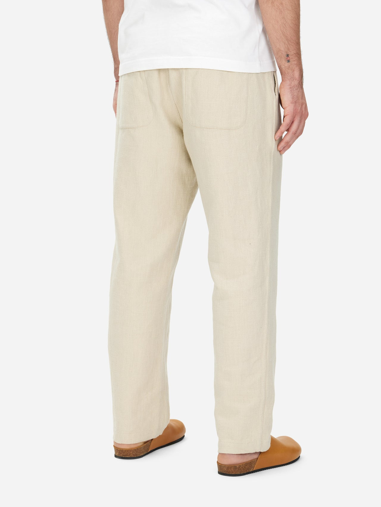 Easy Pant - Alabaster Cotton/Linen - 5