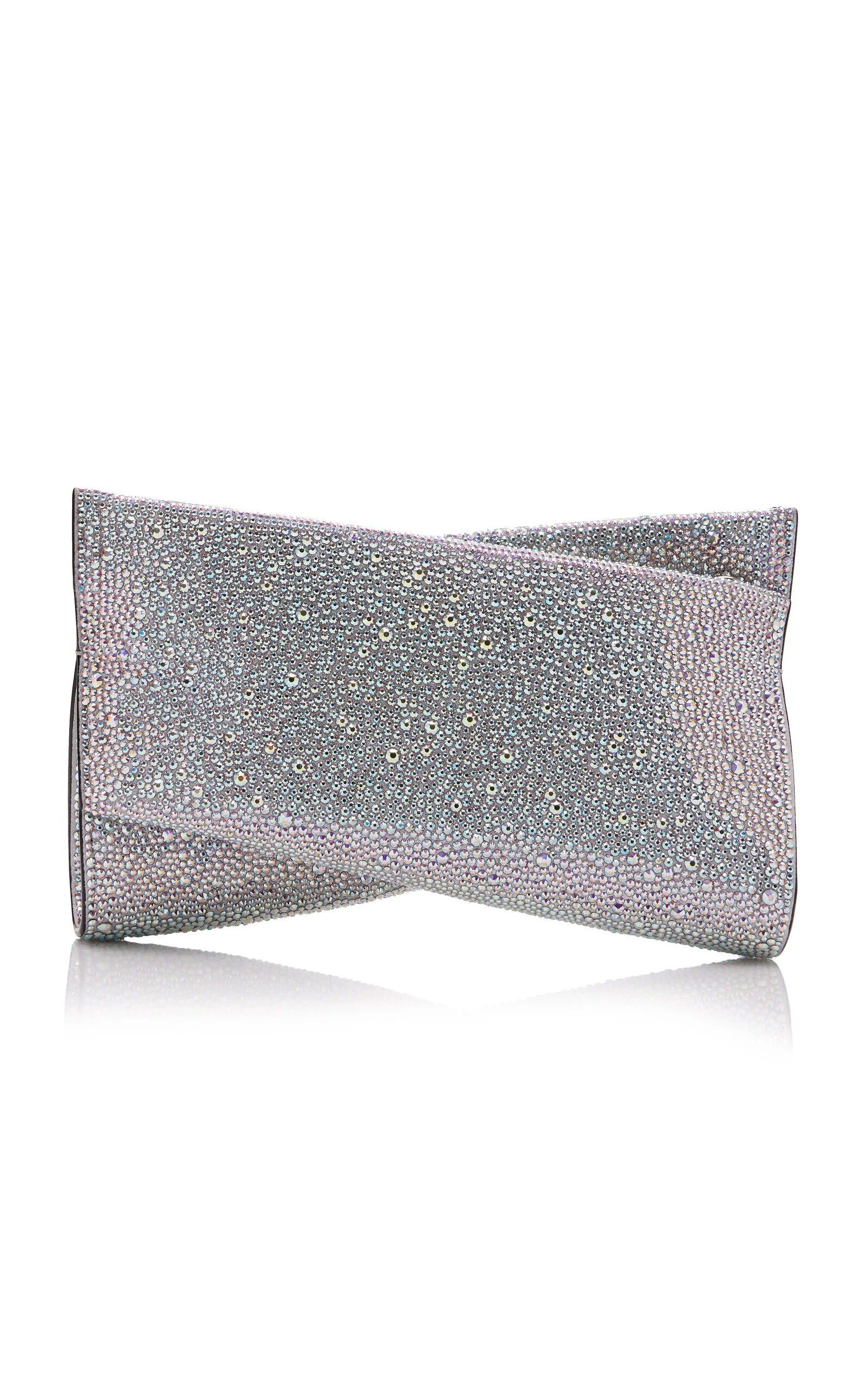 Loubitwist Small Crystal Clutch silver - 1