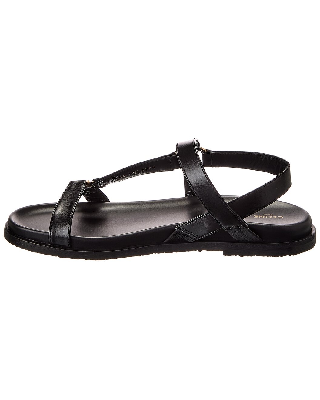 CELINE Maud Triomphe Leather Sandal - 2